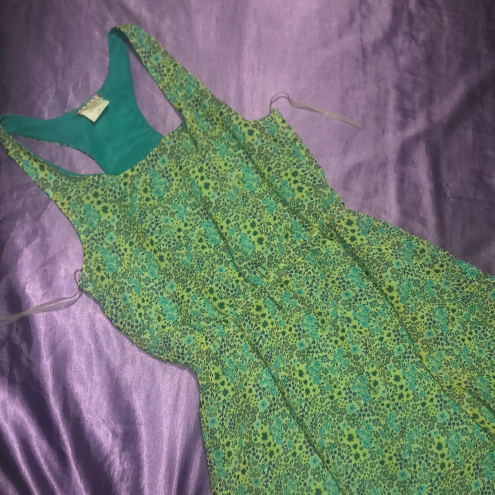 Green Floral Dress